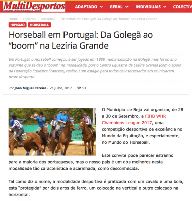 Horseball em Portugal: Da Golegã ao “boom” na Lezíria Grande