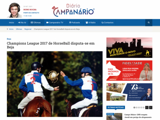 Champions League 2017 de HorseBall disputa-se em Beja