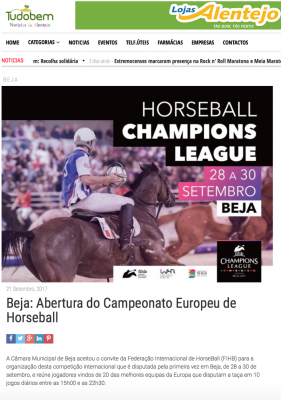 Beja: Abertura do Campeonato Europeu de Horseball