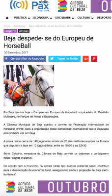 Beja despede- se do Europeu de HorseBall