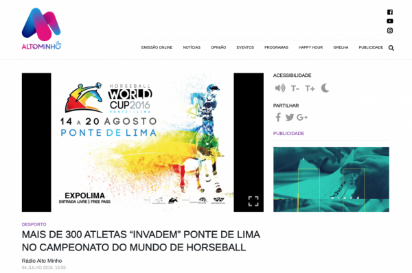  Mais de 300 atletas "invadem" Ponte de Lima no Campeonato do Mundo de Horseball